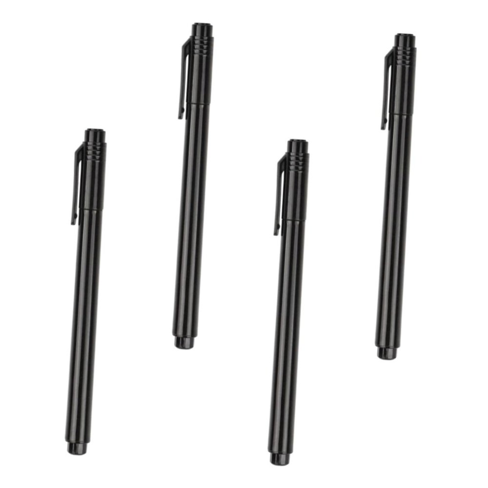 4-Piece Black Plastic Nail Art Drawing Pen Set
