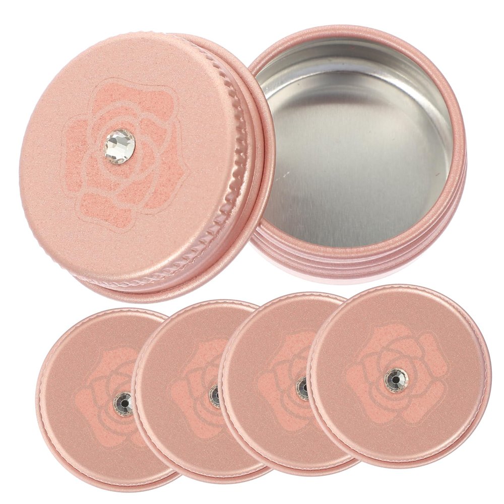 5-Pack Aluminum Lip Balm Tins with Screw-Top Lids