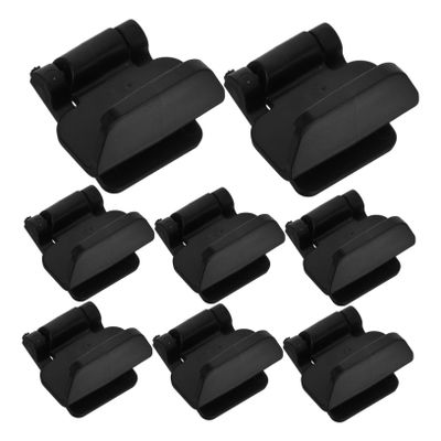 BESPORTBLE 8-Piece Black ABS Terrarium Lid Clips with Escape-Prevention Design for Turtle Tanks and Terrariums, Easy to Install