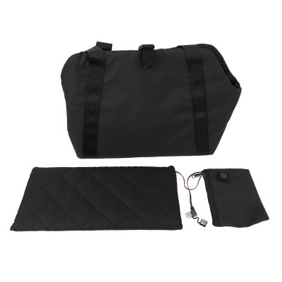 Masyrt Adjustable USB-Heated Pet Carrier with Heating Pad, 3 Temperature Settings