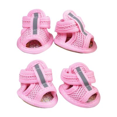 Nbbwwu Puppy Shoes | 4 Pack Reflective Dog Shoes - Paw Protection for Puppies