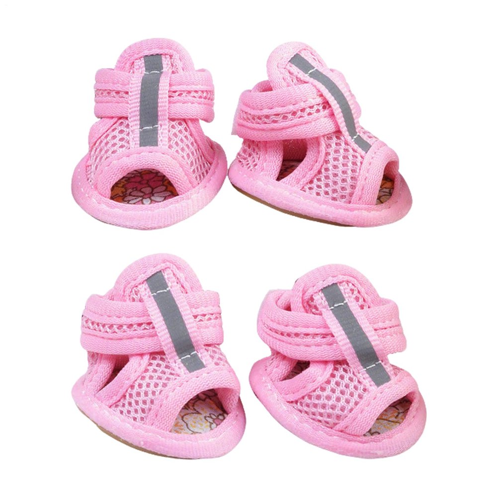 Nbbwwu Puppy Shoes | 4 Pack Reflective Dog Shoes - Paw Protection for Puppies