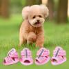 Nbbwwu Puppy Shoes | 4 Pack Reflective Dog Shoes - Paw Protection for Puppies view 3