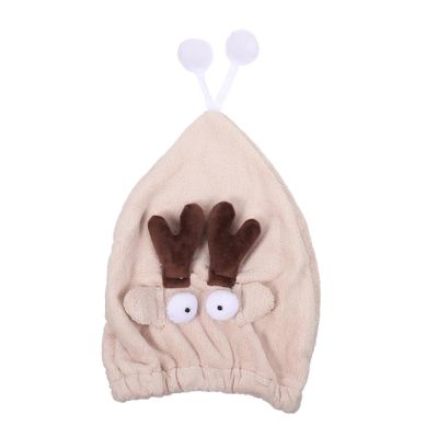 Microfiber Hair-Drying Towel, Fast-Drying Hair, Coffee