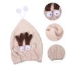 Microfiber Hair-Drying Towel, Fast-Drying Hair, Coffee view 3