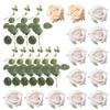 23-Piece Eucalyptus and Flower Cake Decorations view 1