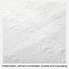 White 5 cm Memory Foam Spa Table Topper with Face Cradle view 2