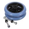 Wheelchair Accessory Heavy-Duty Universal Front Wheels, 2-Pack, PVC and Metal view 1