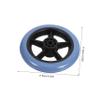 Wheelchair Accessory Heavy-Duty Universal Front Wheels, 2-Pack, PVC and Metal view 2