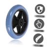 Wheelchair Accessory Heavy-Duty Universal Front Wheels, 2-Pack, PVC and Metal view 3