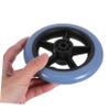 Wheelchair Accessory Heavy-Duty Universal Front Wheels, 2-Pack, PVC and Metal view 4