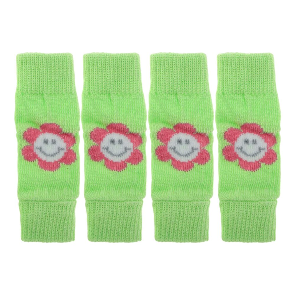 CAPASTEC Pack of 4 Dog Leg Warmers - Winter Soft Warm Knitted Dog Socks