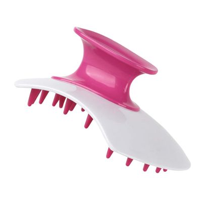 VERDANVERSE Red Silicone Shower Brush and Scalp Massager with Drainage Design