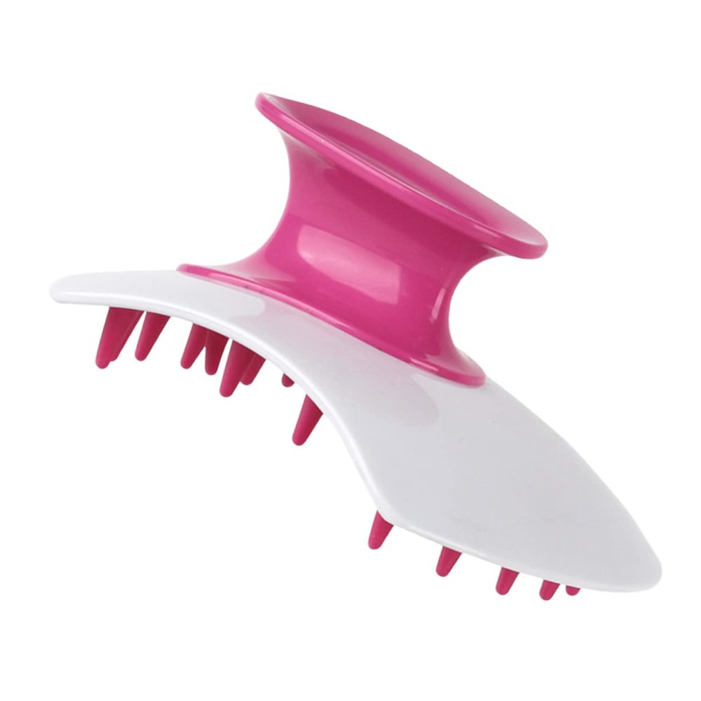 VERDANVERSE Red Silicone Shower Brush and Scalp Massager with Drainage Design