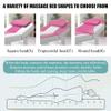 LDLCYCN White Latex Memory Foam Massage Table Mattress Topper, 3 cm/6 cm, 190 x 70 cm, with Face Breathing Hole view 4