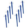 8-Piece Double-Ended Denture Cleaning Brush Set, PP, Blue view 1