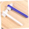 8-Piece Double-Ended Denture Cleaning Brush Set, PP, Blue view 3