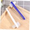 8-Piece Double-Ended Denture Cleaning Brush Set, PP, Blue view 4