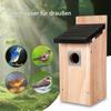 Waterproof Wooden Birdhouse with Screws, 11.81 x 4.92 x 4.92 in view 3