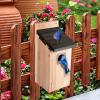 Waterproof Wooden Birdhouse with Screws, 11.81 x 4.92 x 4.92 in view 4