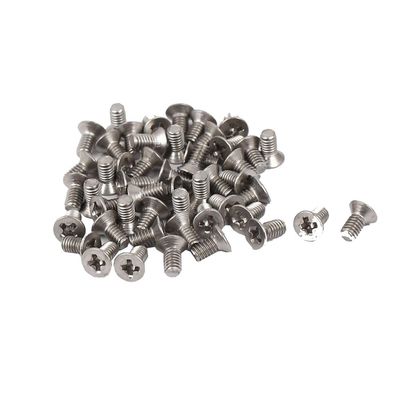 Purzen Phillips Flat-Head Countersunk Machine Screws M2.5 x 25 mm, 300 pcs