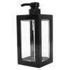 Refillable Shampoo Bottle, 750 mL, Transparent Plastic with Pump view 1