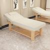 Joytar Professional Stationary Massage Table, Spa Facial Table, Solid Wood Beauty Table with Holes, 185 x 70 cm, White view 1
