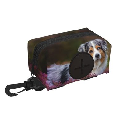Australian Shepherd Dog Waste Bag Holder & Dispenser