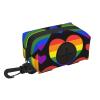 Rainbow Hearts Gay Pride Flag Dog Waste Bag Holder view 1