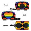 Rainbow Hearts Gay Pride Flag Dog Waste Bag Holder view 2