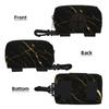 Golden Black Marble Natural Dog Poop Bag Holder view 2