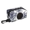 Tropical Palm Leaves Silhouette Hawaiian Dog Poop Bag Holder and Dispenser view 1