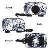 Tropical Palm Leaves Silhouette Hawaiian Dog Poop Bag Holder and Dispenser view 2
