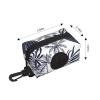 Tropical Palm Leaves Silhouette Hawaiian Dog Poop Bag Holder and Dispenser view 3