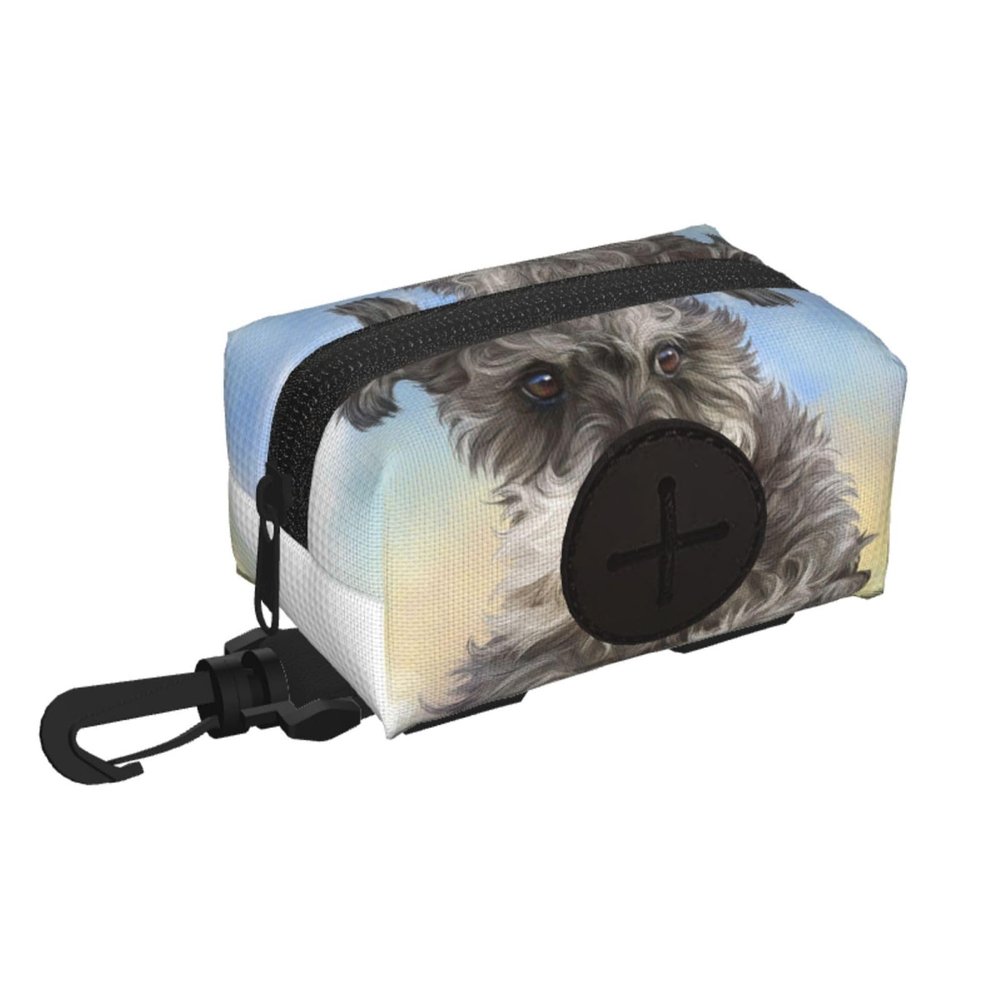 Cute Mini Schnauzer Print Dog Waste Bag Holder