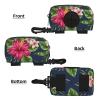 Tropical Flowers Frangipani Hibiscus Dog Waste Bag Holder view 2