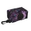 Purple Peacock Dog Poop Bag Holder and Dispenser view 1