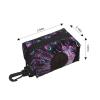 Purple Peacock Dog Poop Bag Holder and Dispenser view 3