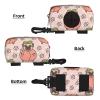 Pink Dog Peach Poop Bag Holder and Dispenser view 2