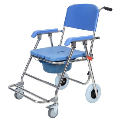 Smbcgdm Bedside Commode Wheelchair, Shower and Toilet Chair