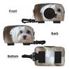 Cute Maltese Dog Print Poop Bag Holder and Dispenser view 2