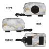 Gold Marble Dog Poop Bag Holder & Dispenser view 2