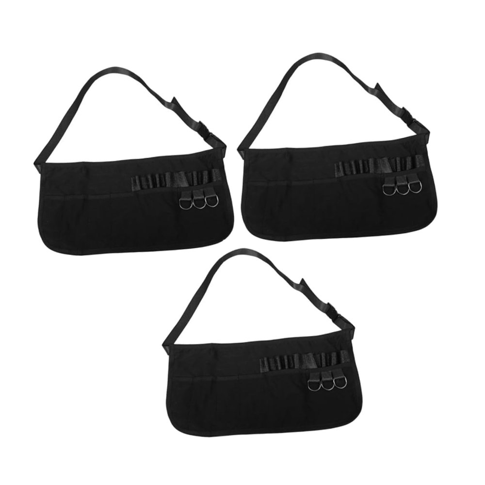 Anneome 3-Piece Hairdresser Aprons for Women, Adjustable Waist Aprons with Waterproof Pockets