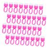 50 Plastic Eyelash Glue Rings, Colored Lash Cup Holders for Extensions and Tattoo Pigments view 1