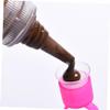 50 Plastic Eyelash Glue Rings, Colored Lash Cup Holders for Extensions and Tattoo Pigments view 3