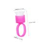 50 Plastic Eyelash Glue Rings, Colored Lash Cup Holders for Extensions and Tattoo Pigments view 4