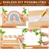 Handmade Wooden Baby Clothing Organizer with Long Handle view 2