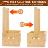 Handmade Wooden Baby Clothing Organizer with Long Handle view 3