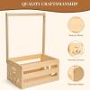 Handmade Wooden Baby Clothing Organizer with Long Handle view 4
