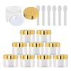 YANCAER 12-Pack 40 ml Plastic Jars with Gold Screw-Top Lids, Transparent Round Cosmetic Jars, 50 mm x 39 mm, DIY view 1